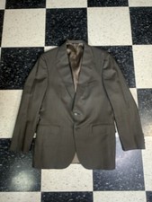Polo University Club Blazer Mens 40 R Vintage Windowpane Plaid Sport Coat