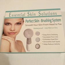 Skin Brushing Cleansing & Exfoliating System for Face and Body With Attachments