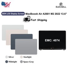 OEM LCD Display Screen For Apple MacBook Air A2681 13.6'' M2 2022 EMC 4074 US