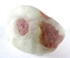 RUBELLITE (PINK TOURMALINE) in MATRIX TUMBLESTONE - 2.5 x 1.9 cms 13.64 gms   #1