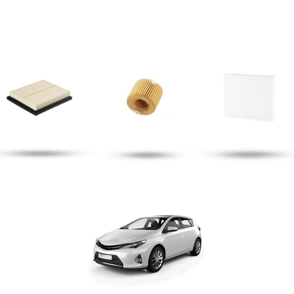 Hoffcar Wartungskit - 3 Filter FüR Toyota Auris II (E180) 1.8 100KW Ab 2012-image