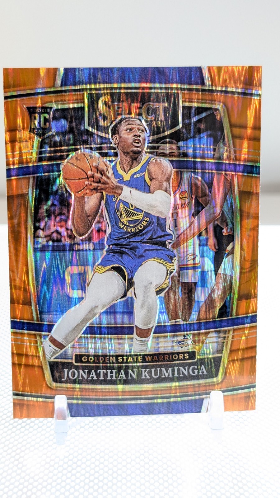 2021-22 Panini Select - Concourse Jonathan Kuminga #28 Orange Flash Prizm (RC)