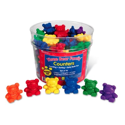 96-Count Three Bear Family Counters by Learning Resources