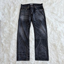 Edwin Blue Trip 503 Black Jeans Vintage Wash Made in Japan Size 34x33