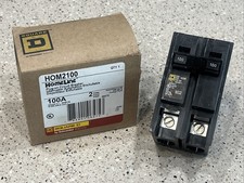 Square D HOM2100 , 100 Amp Circuit Breaker 120/240VAC 2P NEW IN BOX, US SELLER