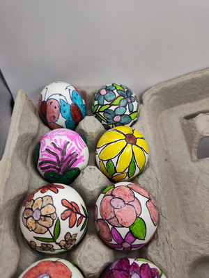 6 Random Selected Easter Eggs, Cascarones, Confetti, Handcrafted, Texas Artisan