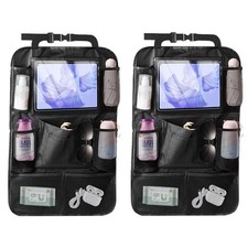 Backseat Car Organizer, Kick Mats Back Seat Protector with Touch Screen Table...
