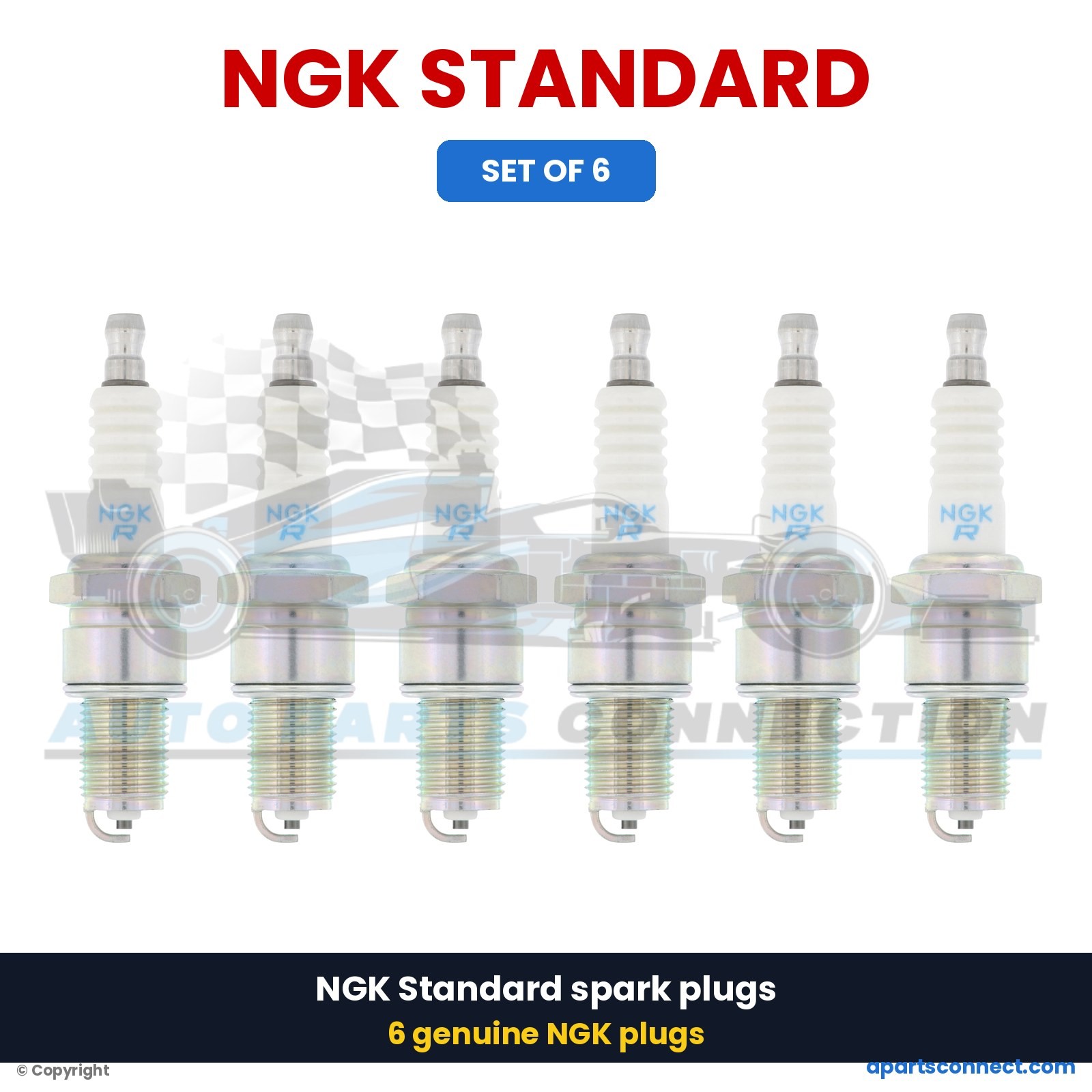1984-1989 PORSCHE 3.2L H6 911 NGK SPARK PLUGS