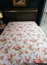 Ralph Lauren Petticoat Floral Roses Duvet Cover King RARE French Country