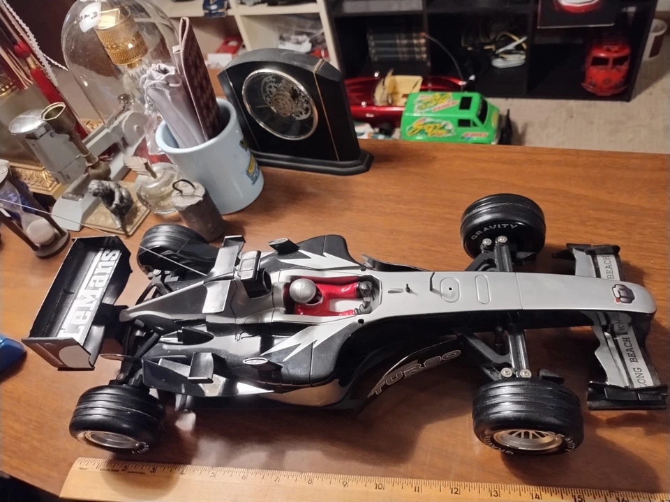 GRAU DE BRINQUEDO DE CONTROLE REMOTO ESCALA 1/8, CARRO DE CORRIDA INDIANÁPOLIS, ROLO, CONSERTE-ME!!  - Imagem 4 de 4