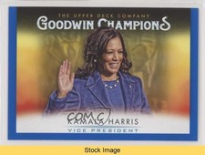 2021 Upper Deck Goodwin Champions Horizontal Royal Blue Kamala Harris READ 0sd7