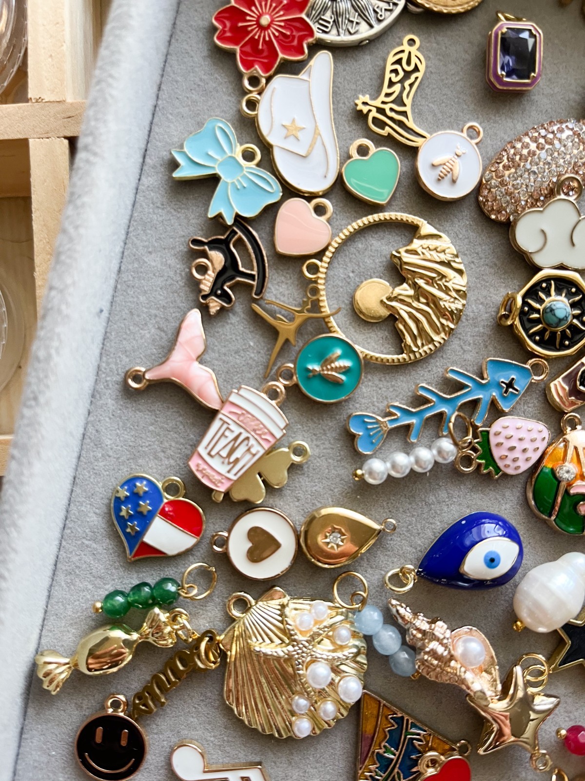 50 Assorted Charms for Jewelry Making | DIY Craft Pendants Lot Mixed ...