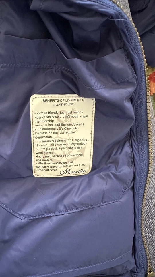 piumino Marville uomo blu e nero listino euro 199 - Immagine 4 di 4