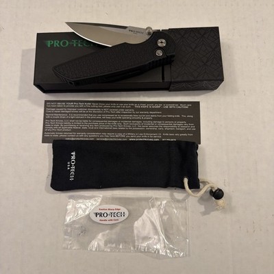 Protech TR-3 Integrity Relic Black  Handle S35VN Blade Manual Knife K42
