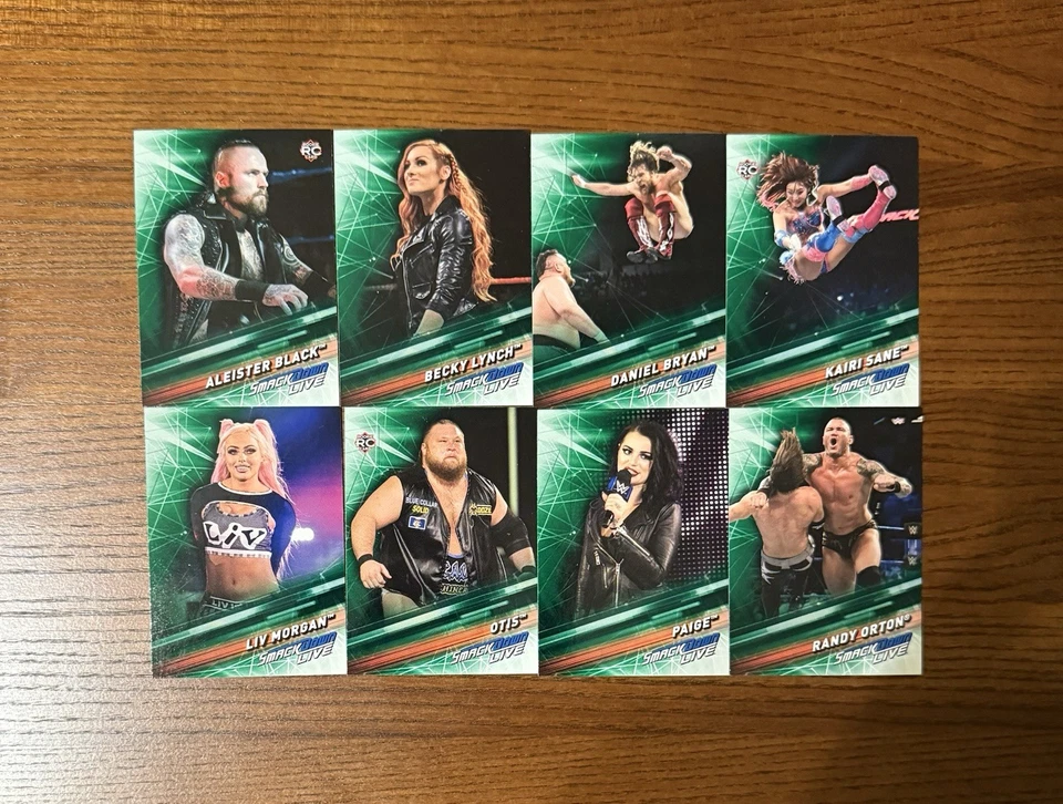 2019 Topps WWE SmackDown Live Green Set Base Set & 3 Insert Sets 255 Cards Total - Image 3 of 4