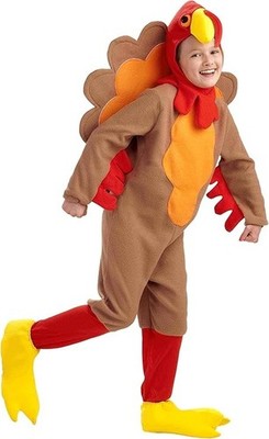 FORUM DELUXE CHILD TURKEY THANKSGIVING HOLIDAY COSTUME SIZE MED 65694