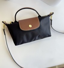 Women s Small Black Crossbody Bag Adjustable Detachable Strap Nylon Shoulder Pur