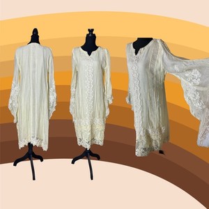 Vintage Angel Sleeve Dress | eBay