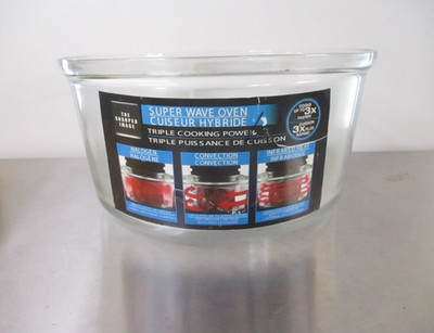 The Sharper Image Super Wave Oven Glass Bowl 8217 Replacement Part NEW