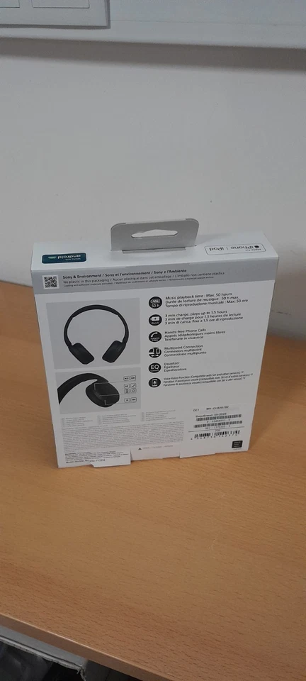 Sony WH-CH520 Casque Circum-Auriculaire sans Fil - Noir - Photo 2/2