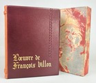 L'OEUVRE DE FRANÇOIS VILLON • ILL. MARCEL JEANJEAN • EX. NUM. 1937 RELIURE CUIR