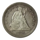 1876-S Seated Liberty Quarter XF Details Higher Grade Type Coin