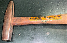 Vintage USA Magnetic Tack/Upholstery Hammer-Stanley is on 12" Long Handle