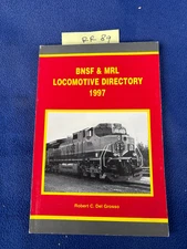 RAILROAD booklet BNSF & MRL locomotive DIRECTORY 1997 sante fe TRAINS