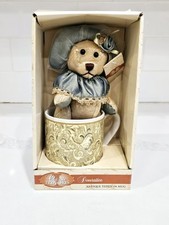 Classic Treasures Teddy Bear Plush Ceramic Mug 8" Vintage 2000s New Tag Boxed