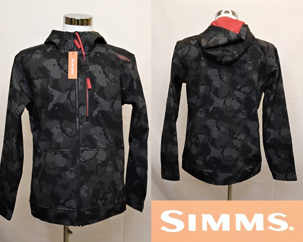 Simms Rogue Hoody Men's M Regiment Camo Carbon Full Zip Fleece