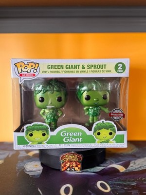 Funko Pop Vinyl Ad Icons Green Giant And Sprout Limited Metallic Edition 2 Pack