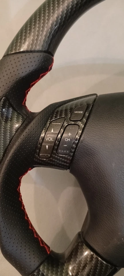 Honda Odyssey Accord Civic ES Carbon Fiber Steering Wheel (2001-2008) - Image 3 of 4