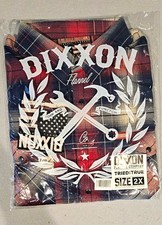 Dixxon Tried and True Flannel Men  s 2XL Red Navy Plaid NWT Sold Out