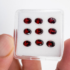 Natural Garnet 7x5 Oval Faceted 2, 5, 10 or 15 Loose Gemstones  USA Seller 