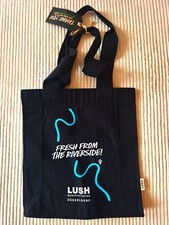 LUSH schwarze Stofftasche/Tragetasche + LUSH kleine Kosmetiktasche