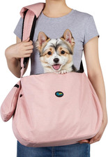 Dog Sling Carrier - Hands Free Carrying Bag for 15 to 25Lbs Medium Size Dog