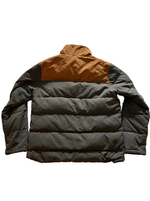 PATAGONIA Bivy Down Jacket, Duck Down, Forge Grey/Bear Brown Men's