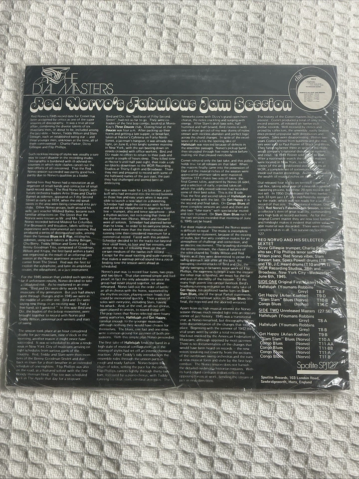 Red Norvo And His Selected Sextet - Red Norvo's Fabulous Jam Session, LP, Sealed - Image 2 of 3