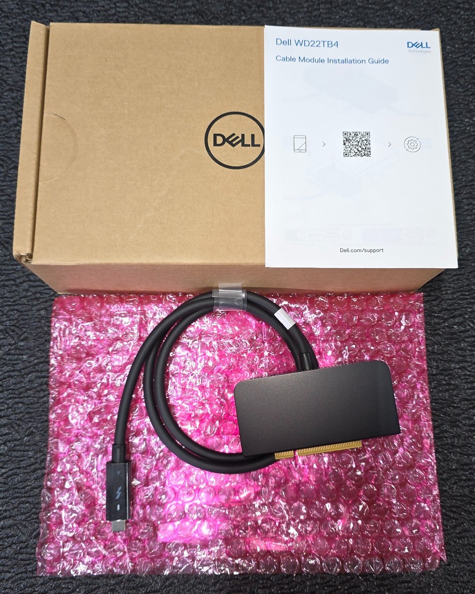 Dell WD22TB4 Cable Upgrade Module Assembly USB-C DTRRP Thunderbolt