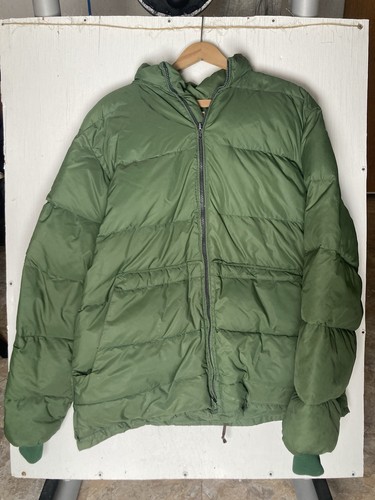 Frostline Kit 70s Vintage Green Shell Goose Down Puffer Jacket (Descrip. Dirty)