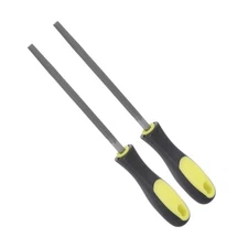2pcs Metal Square File 6" Cut Mill Hand Rasp with Non-slip Handle for Wood