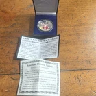 U.S. Mint 1999 American Eagle 1 oz .999 Silver Colorized Coin Box, Certificate