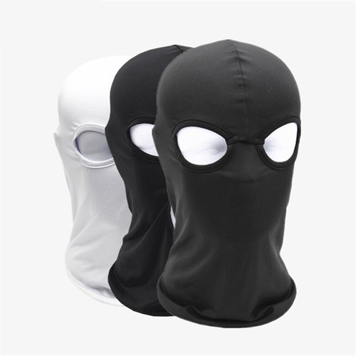 Balaclava Spandex Hood Open Mouth & Eyes 2/3 Holes Stretchy Full Face Mask - Picture 7 of 33