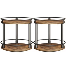 Spice Rack Set Of 2 Lazy Susan Organizer 2tier Turntable Organizer Rotating Spic