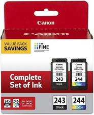 Genuine Canon PIXMA inkjet Black Color Ink Cartridges PG-243 CL-244 original OEM