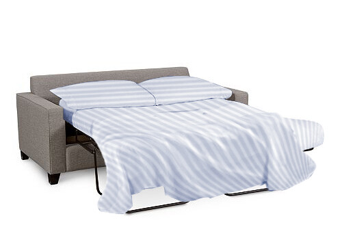 Scala 4 Piece 100% Egyptian Cotton 15 inch Pocket Sofa Bed Stripe Sheet Set - Afbeelding 2 van 9