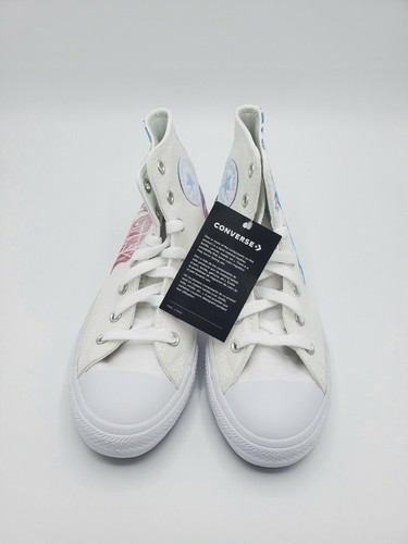 Converse NWOB Disney Frozen 2 Chuck Taylor All Star White Shoes Girls Size 3 NEW - Picture 2 of 4
