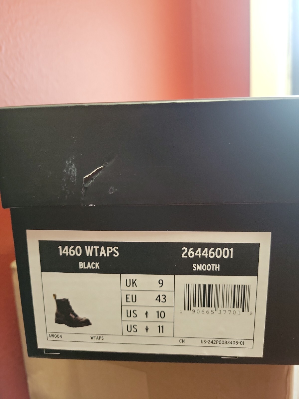 Dr. Martens X WTAPS 1460 Boot US Size 10 | eBay