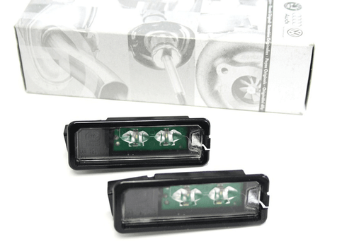 Original VW LED Kennzeichenbeleuchtung Golf 4 5 6 Polo 6R Scirocco Passat 3C Eos - Afbeelding 1 van 3