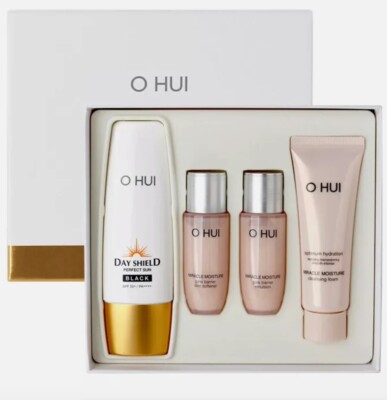O HUI Day Shield Perfect Sun Black Special Set 4 Artikel, Koreanische Kosmetik, Kbeauty